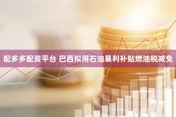 配多多配资平台 巴西拟用石油暴利补贴燃油税减免